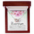 To My Granddaughter - Braver Stronger Smarter - Necklace Interlocking Hearts Necklace