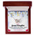 To My Granddaughter - Together Forever Necklace Interlocking Hearts Necklace