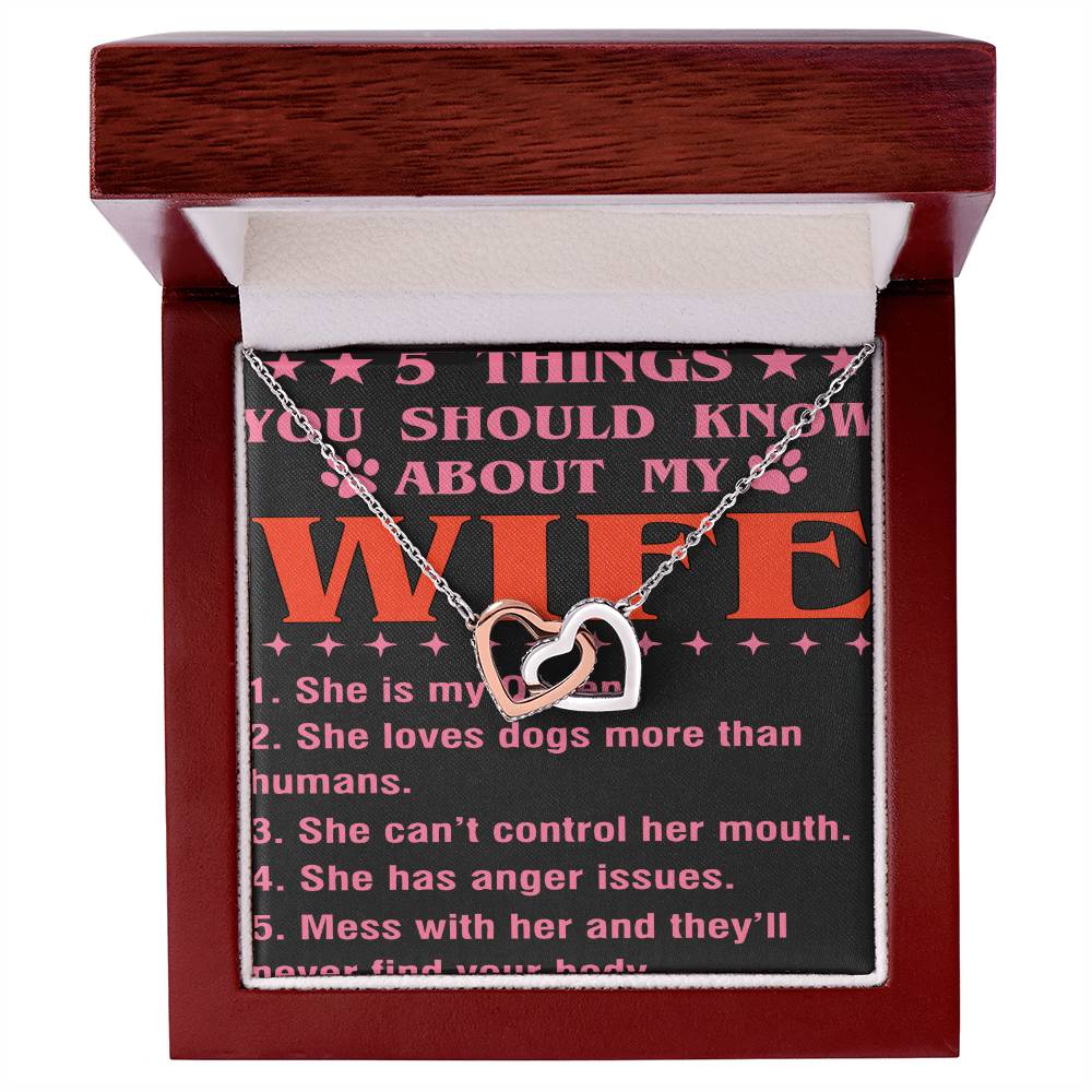 5 Things You Should Know About My Wife Interlocking Hearts Necklace