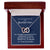 Mom Remembrance - 2 Hearts Necklace - Love Daughter Interlocking Hearts Necklace