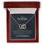 Believe In Yourself - Gift For Granddaughter Interlocking Hearts Necklace
