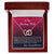 Gift For Wife My Love For You Will Never Fade Interlocking Hearts Necklace