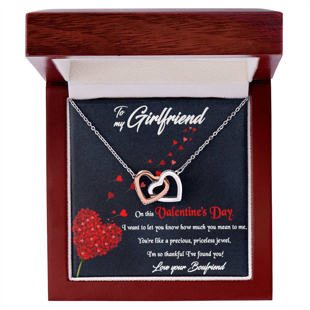 Best Valentine'S Day Gift For Her Interlocking Hearts Necklace