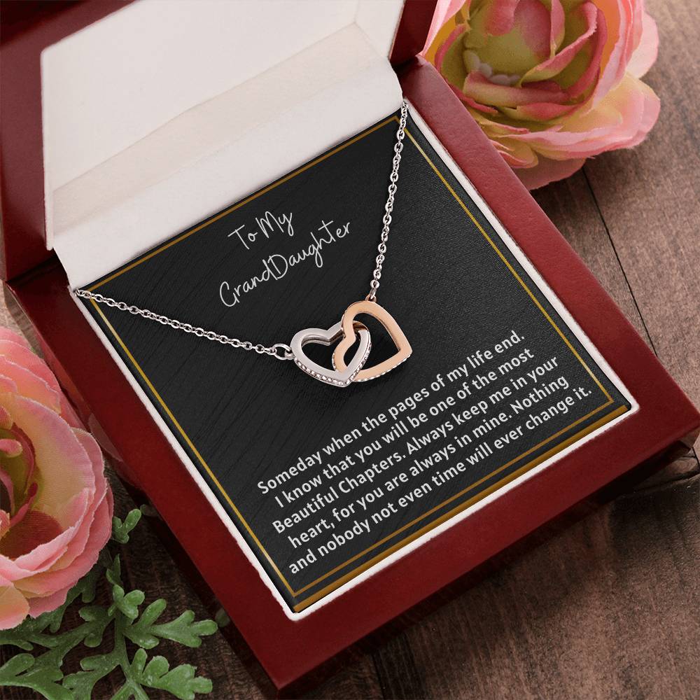 Grand Daughter - Inetrlocking Heart Interlocking Hearts Necklace