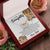 To My Daughter. Interlocking Hearts Necklace