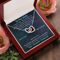 Personalized Wife Necklace Husband To Wife Gift For My Wife Romantic Wife Gift Wife Birthday Surprise Wife Appreciation Up The Movie Interlocking Hearts Necklace