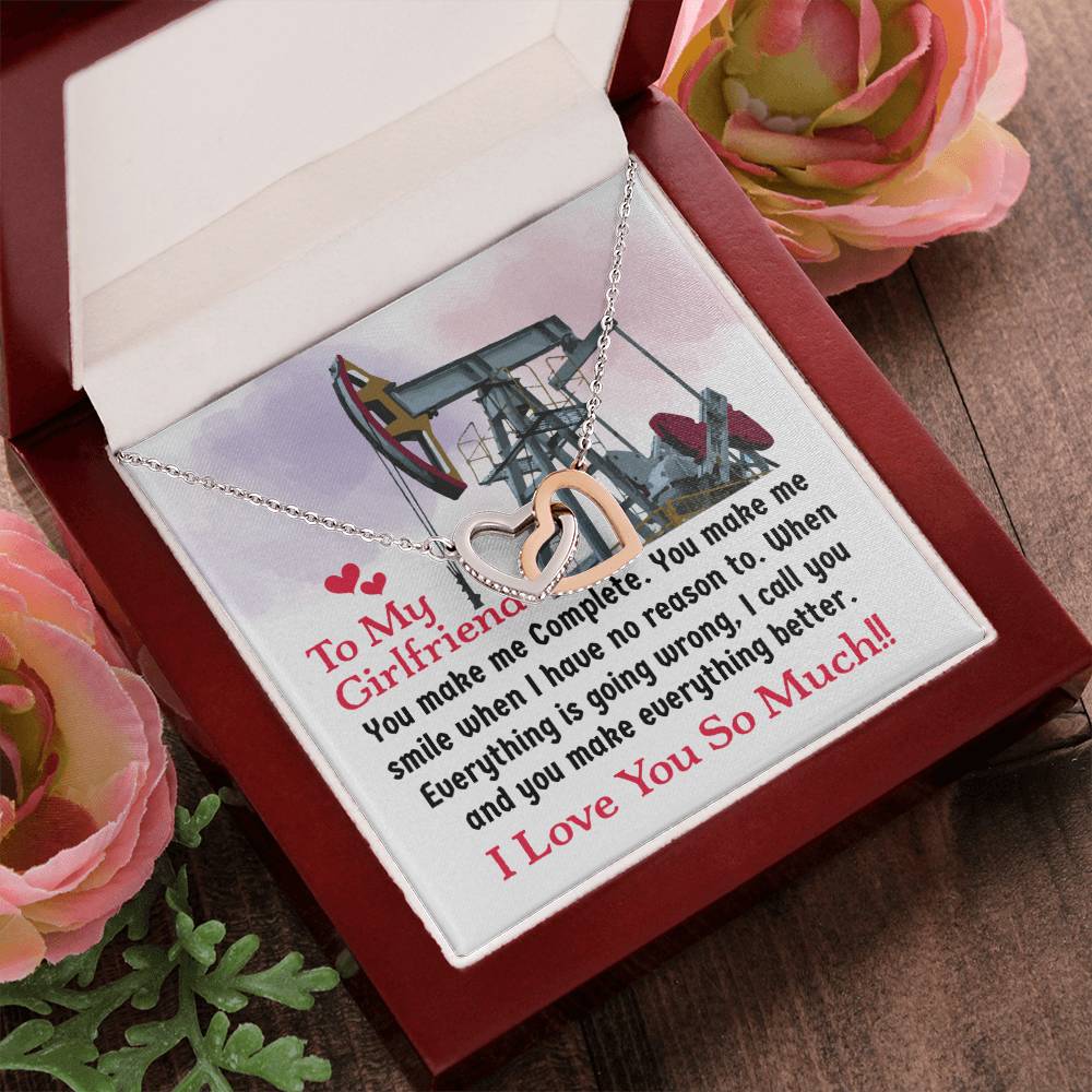 Oilfield Man'S Girlfriend - Interlocking Heart Necklace Interlocking Hearts Necklace