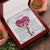 To My Daughter Interlocking Hearts Necklace