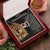 To My Daughter - Interlocking Hearts Necklace - From Dad