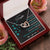 To My Daughter - Side By Side Or Miles Apart - Butterfly Interlocking Hearts Necklace