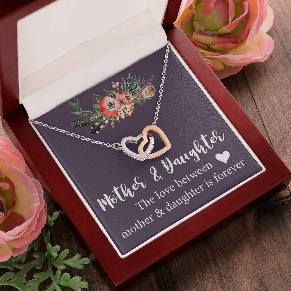 Mother Daughter Gift Necklace Mother'S Day Gift Mother'S Day Necklace Gifts For Mom Interlocking Hearts Necklace