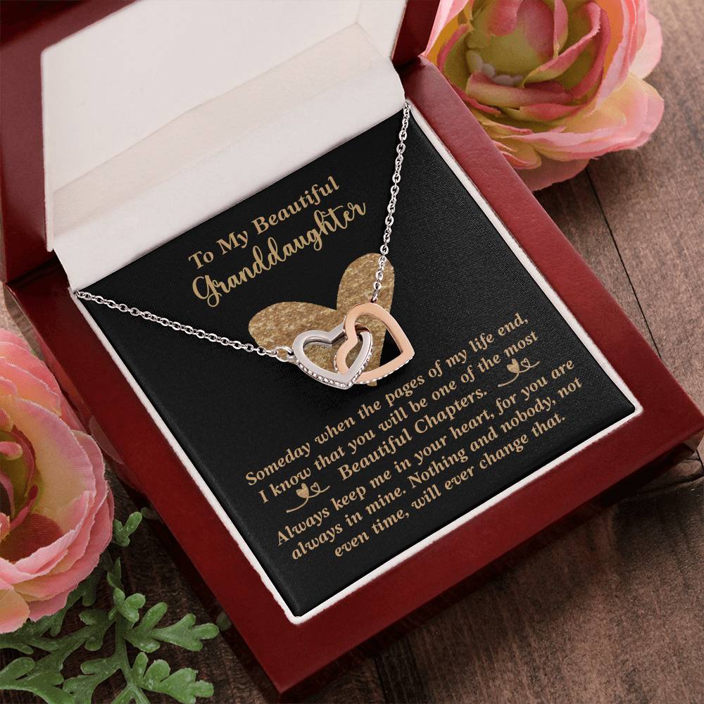 Granddaughter Necklace Interlocking Hearts Necklace