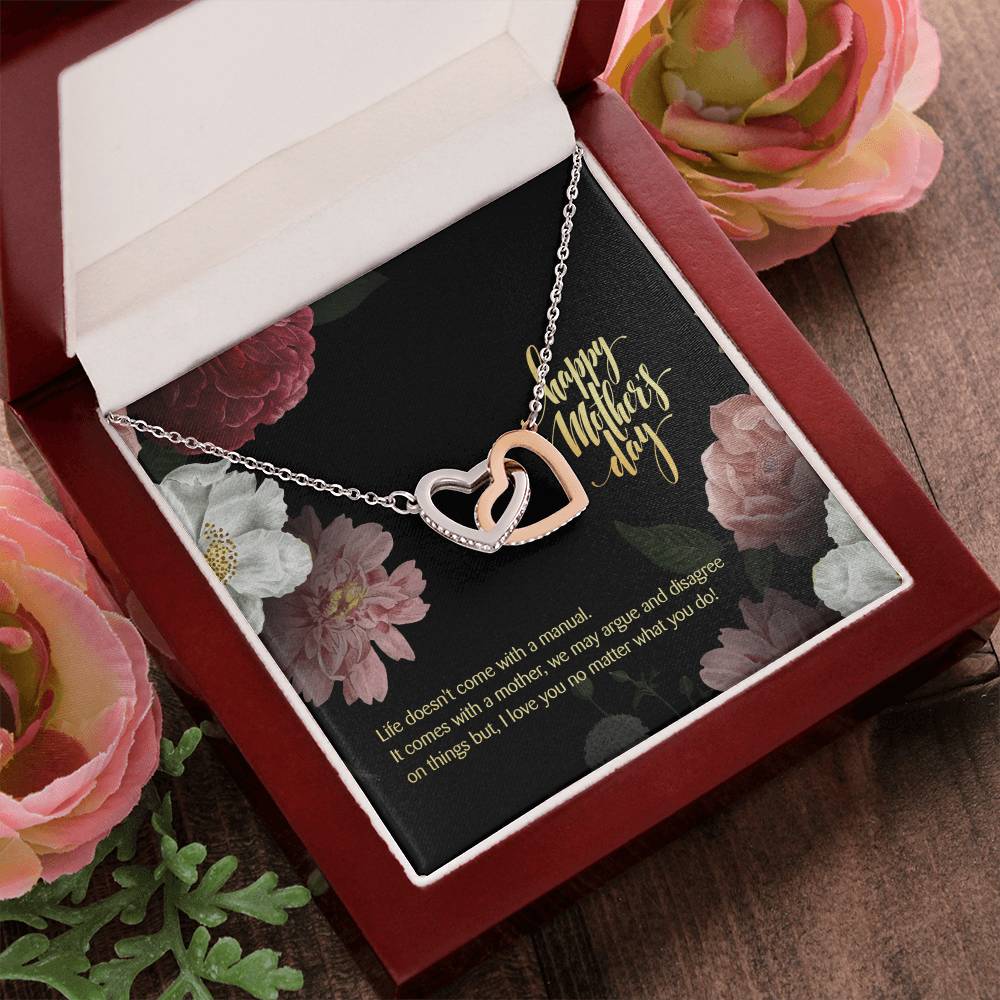 Thank You For Being In My Life! Mother'S Day Edition - Interlocking Hearts Necklace