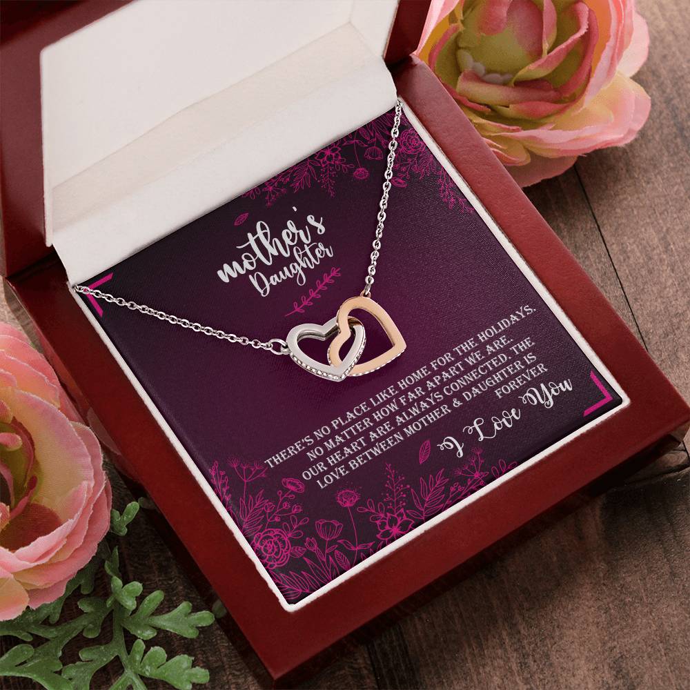 Mother & Daughter - Love Forever Interlocking Hearts Necklace