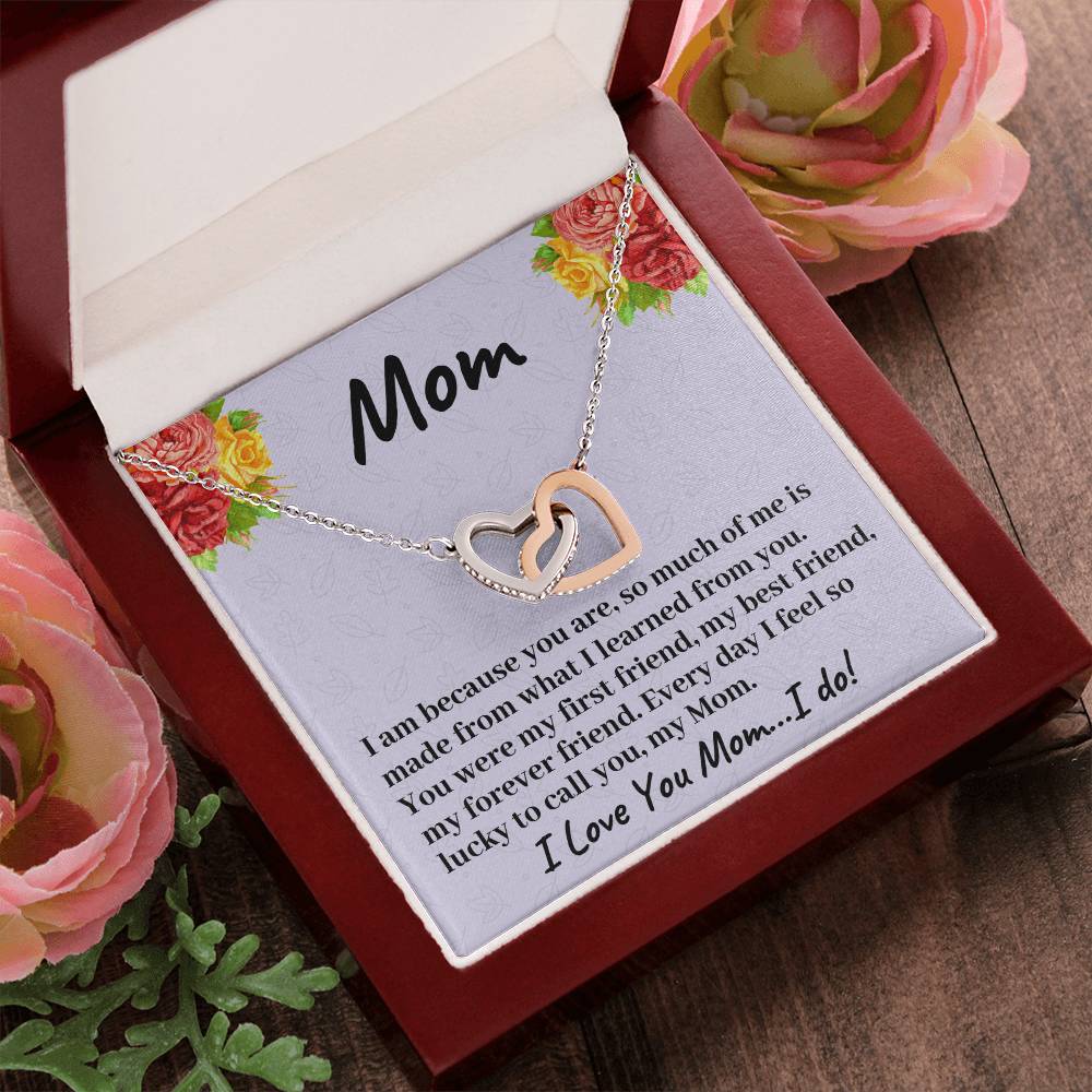 You Were My First Friend My Best Friend And My Forever Friend - Necklace Interlocking Hearts Necklace