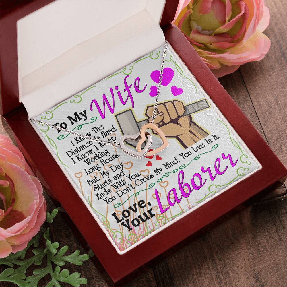 Laborer'S Wife - Interlocking Heart Necklace Interlocking Hearts Necklace