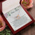 Dear Mom Interlocking Hearts Necklace Message Card