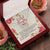 To My Granddaughter From Grandpa - I Am Always Right There In Your Heart. Interlocking Hearts Necklace