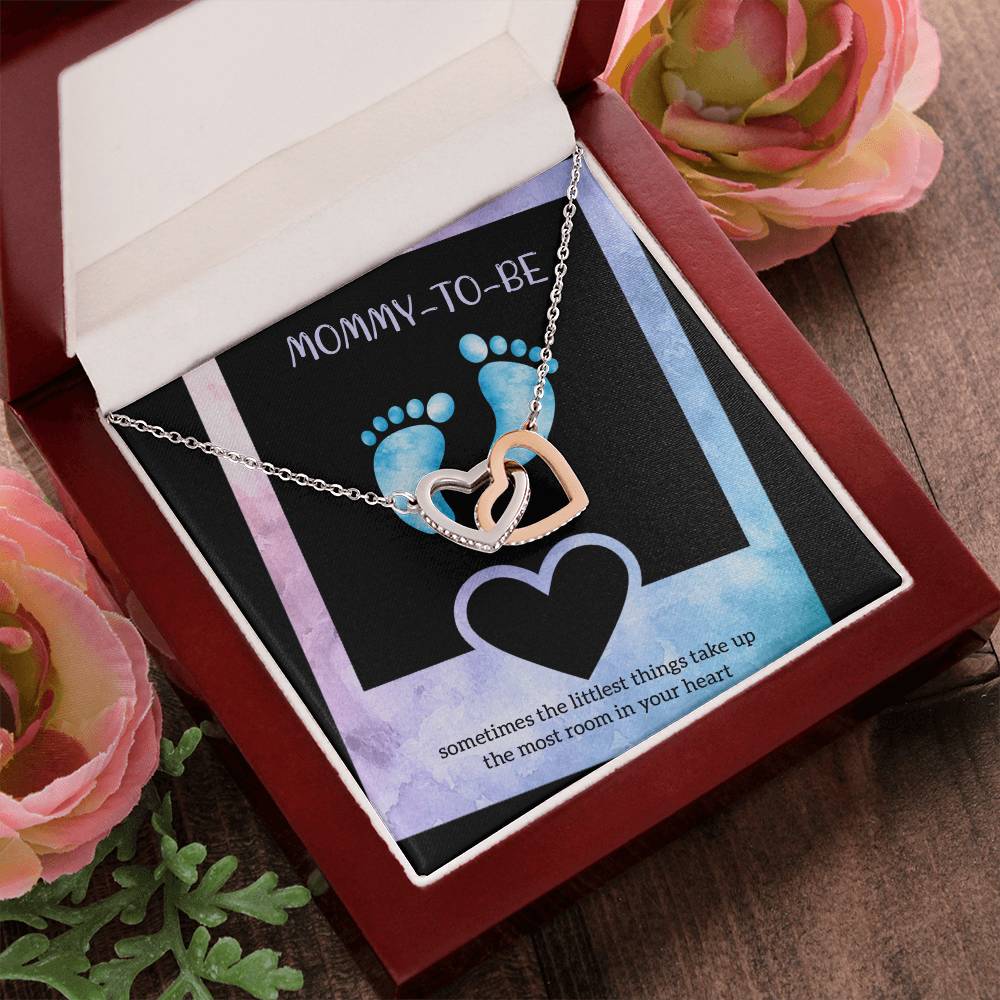 Best Gift For Future Mom Interlocking Hearts Necklace
