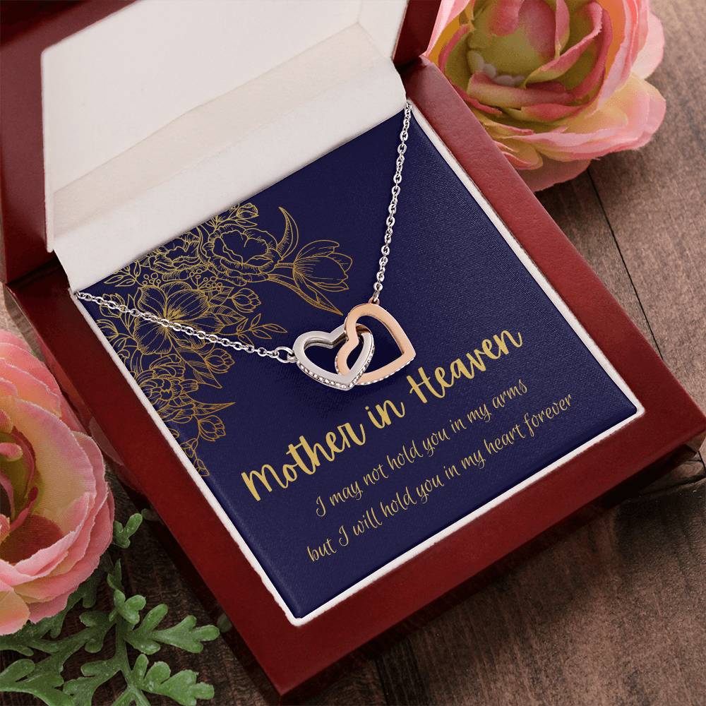 Mother In Heaven - Interlocking Necklace Interlocking Hearts Necklace