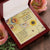 To My Granddaughter Interlocking Hearts Necklace Message Card
