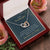To My Granddaughter Two Hearts Unite As One Necklace Interlocking Hearts Necklace