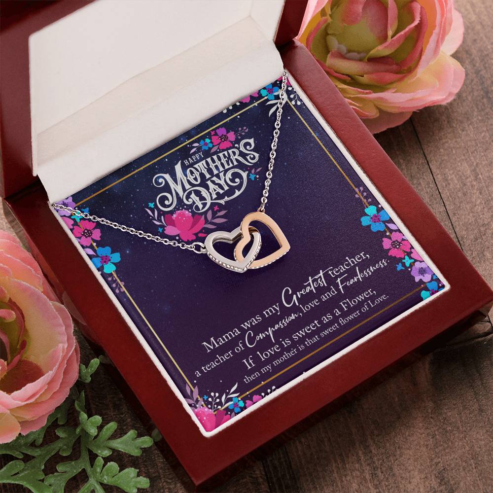 Happy Mother'S Day Interlocking Hearts Necklace