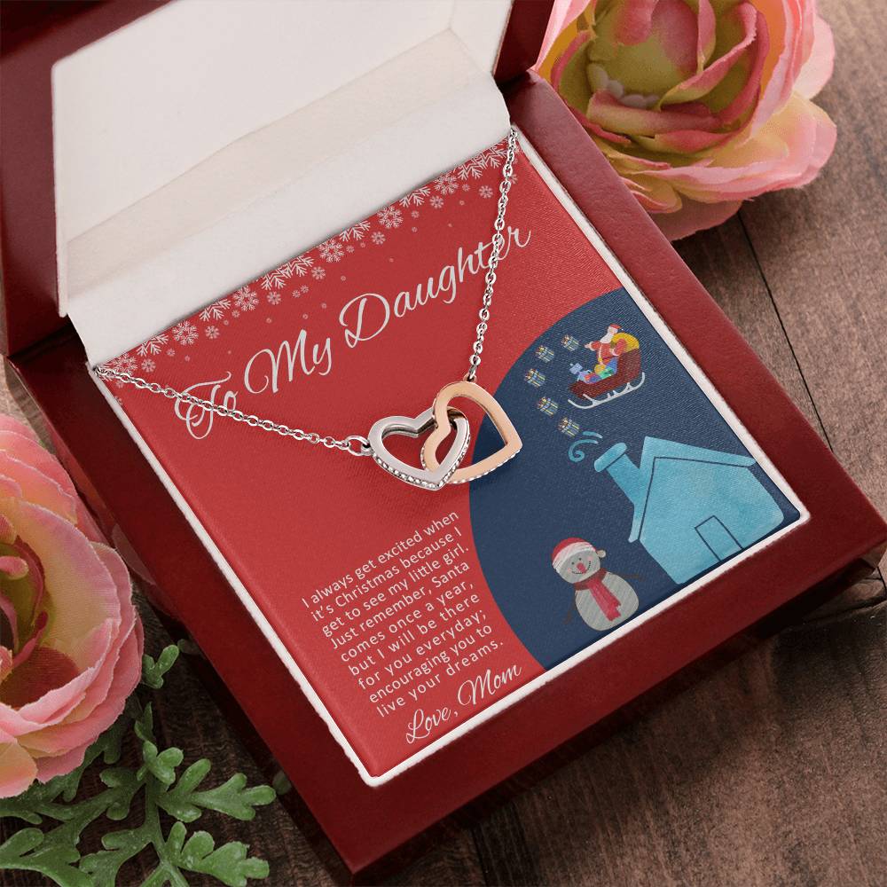 Love Knot To My Granddaughter Gift From Grandmother Grandma And Granddaughter Necklace Granddaughter Christmas Gift Granddaughter Interlocking Hearts Necklace