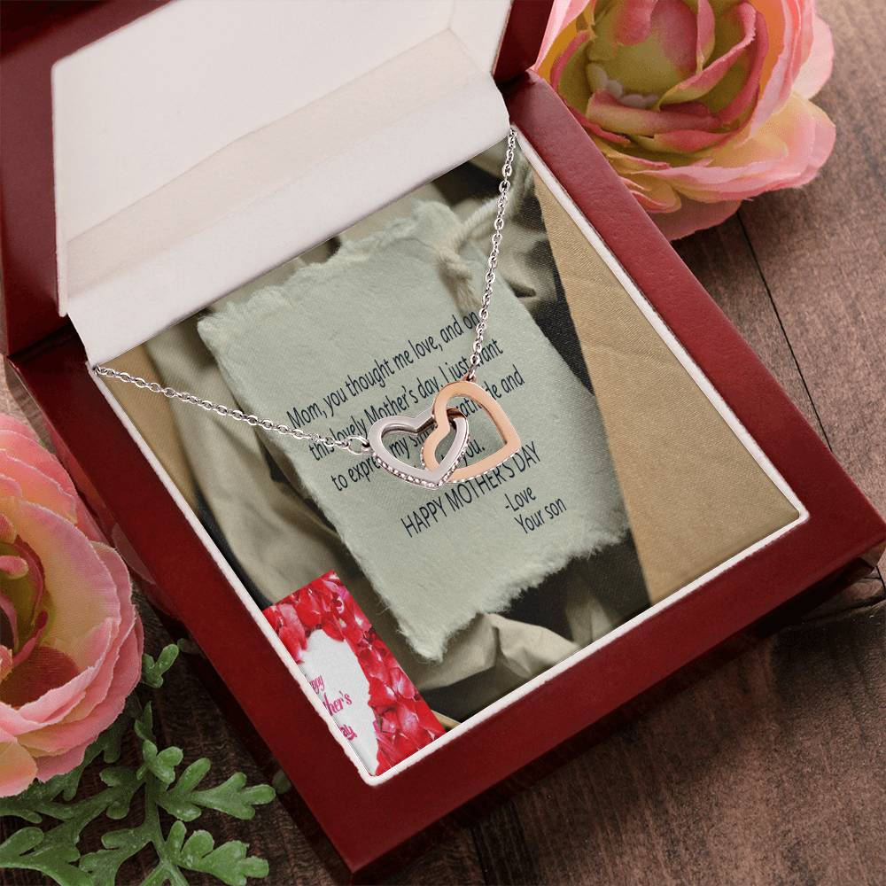 Happy Mother'S Dayike Mens Production Interlocking Hearts Necklace