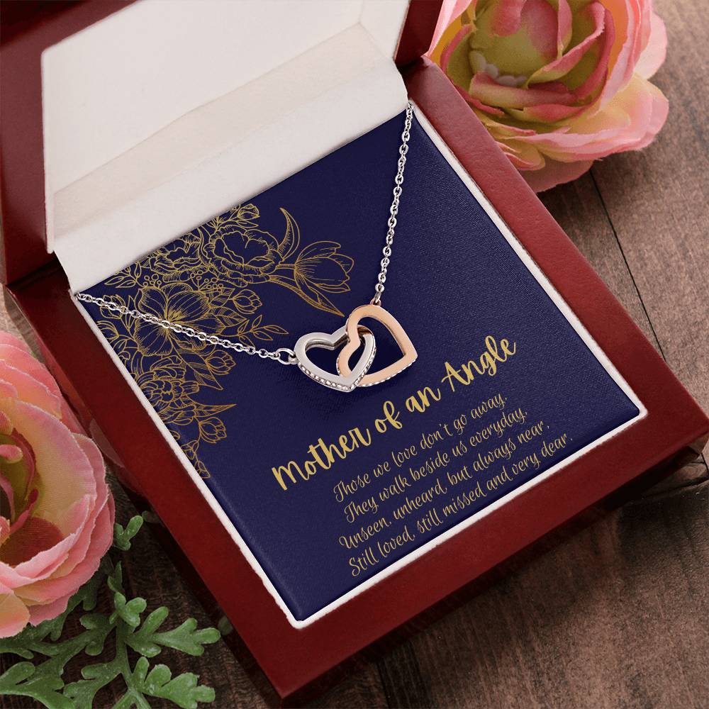 Mother Of An Angel - Interlocking Hearts Interlocking Hearts Necklace