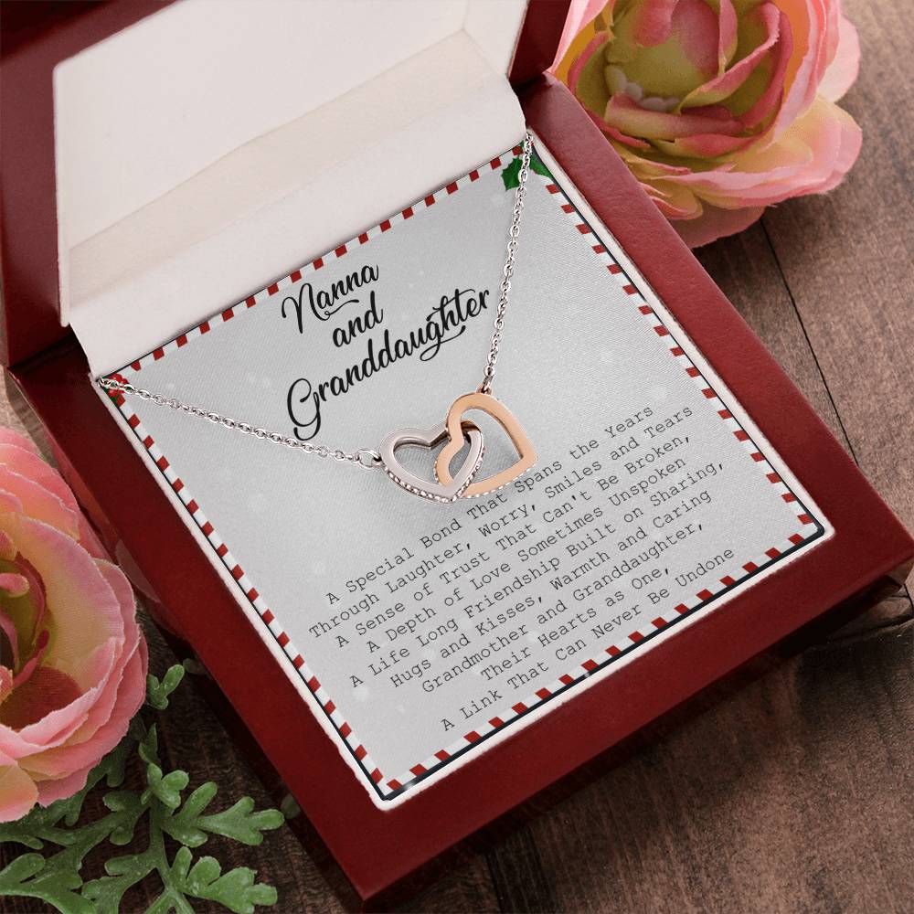 Nanna And Granddaughter Necklace Interlocking Hearts Necklace