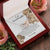 To My Granddaughter - This Old Lion Will Always Have Your Back Interlocking Hearts Necklace