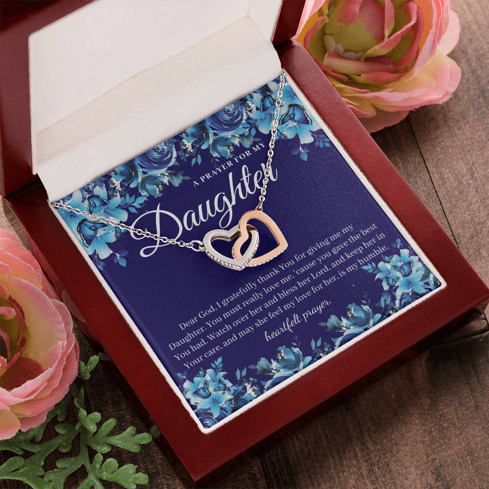 A Prayer For My Daughter - Interlocking Heart Necklace Interlocking Hearts Necklace