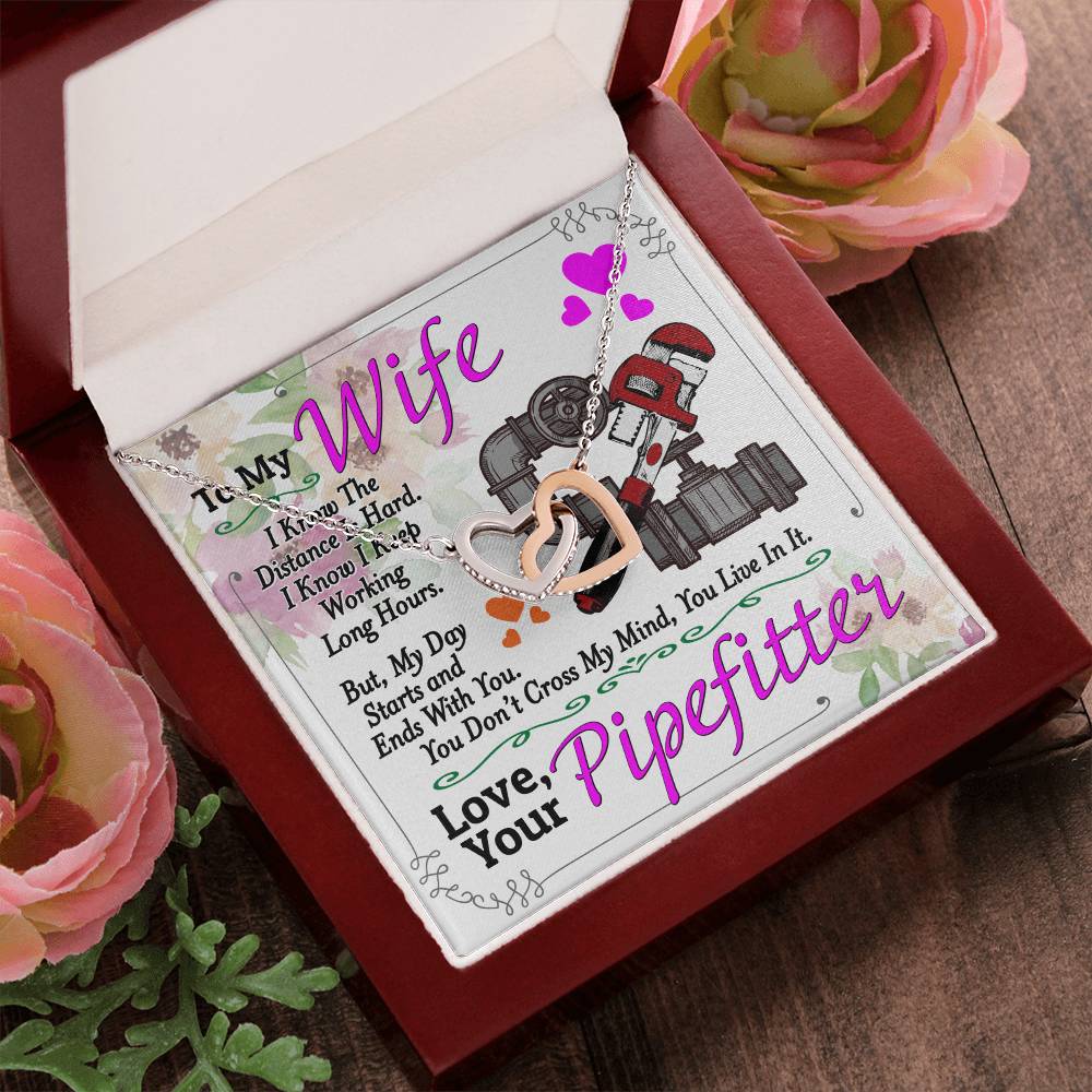 Pipefitter'S Wife - Interlocking Heart Necklace Interlocking Hearts Necklace