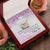To My Mom Interlocking Hearts Necklace Message Card