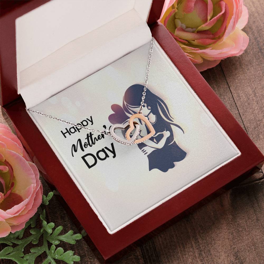 Happy Mother'S Day - Interlocking Heart Necklace Interlocking Hearts Necklace