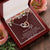 My Dear Wife Interlocking Hearts Necklace Message Card
