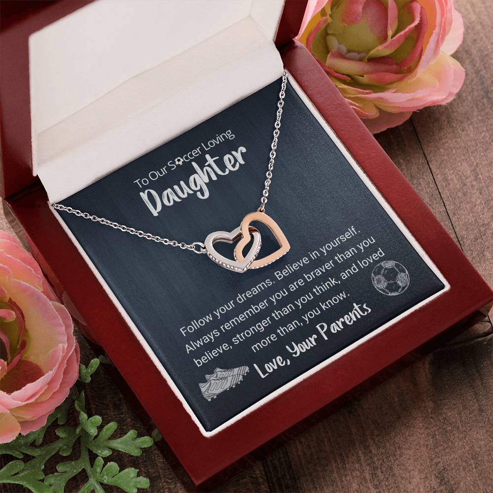 Follow Your Dreams Necklace Interlocking Hearts Necklace