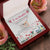 To My Daughter - You'Ll Feel My Love Within It. Morning Noon & Night Interlocking Hearts Necklace