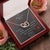 To My Lovely Wife-Two Interlocked Heart Necklace Pendant Interlocking Hearts Necklace