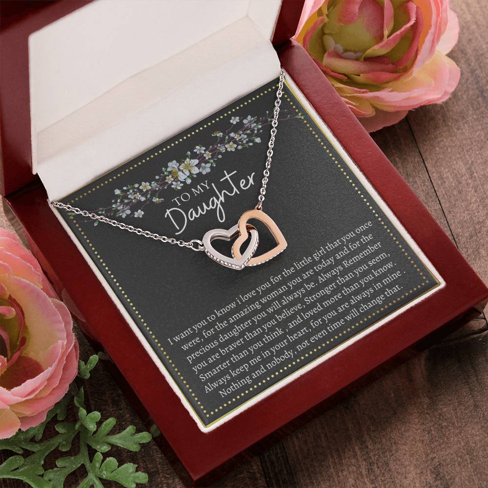 Gift For Daughter Interlocking Interlocking Hearts Necklace