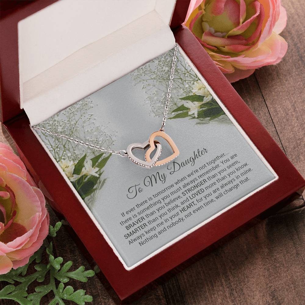 Interlocking Hearts - To Daughter Interlocking Hearts Necklace