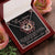 To My Gorgeous Girlfriend Luxury Necklace With Box And Message Card. Interlocking Hearts Necklace