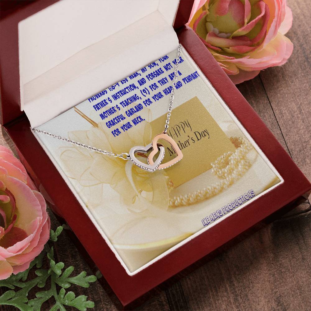 Happy Mother'S Day Jewelry Interlocking Hearts Necklace
