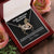 To My Amazing Daughter - The One Who Falls - Love Mom Interlocking Hearts Necklace