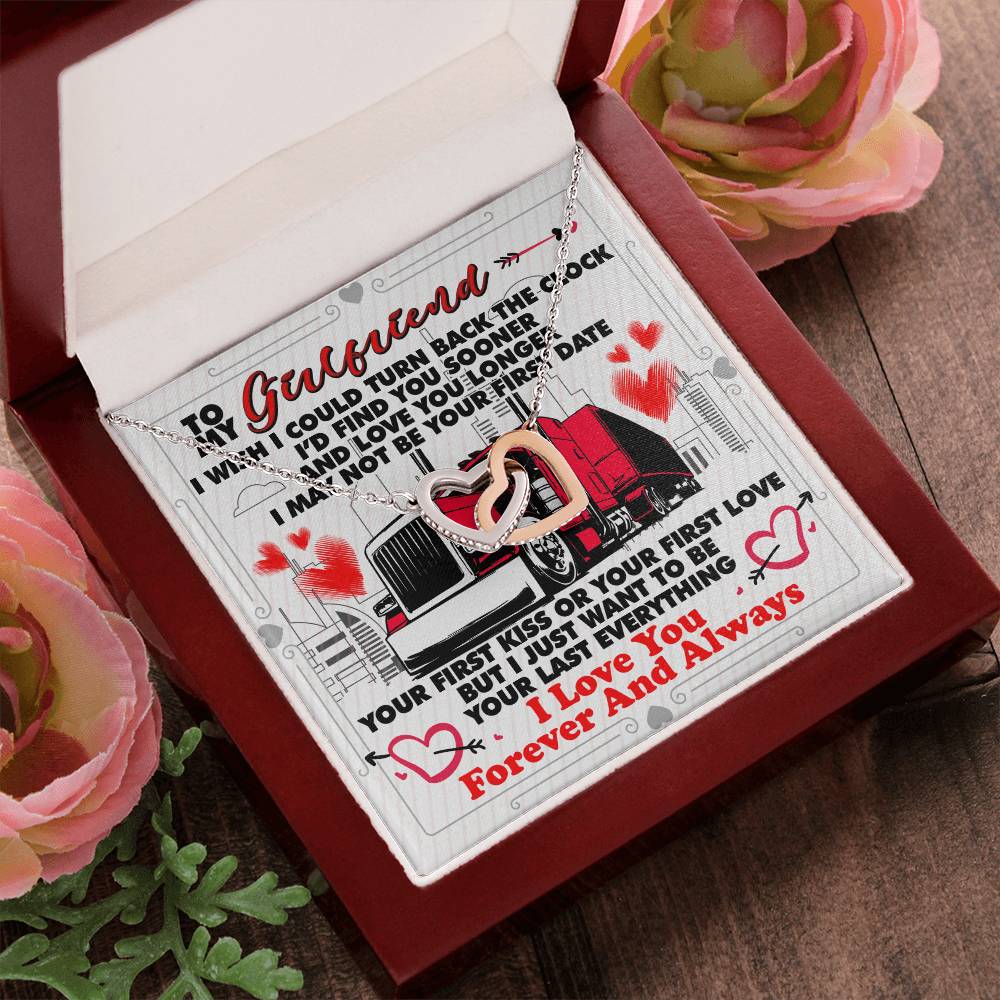 Trucker'S Girlfriend - Interlocking Heart Necklace Interlocking Hearts Necklace