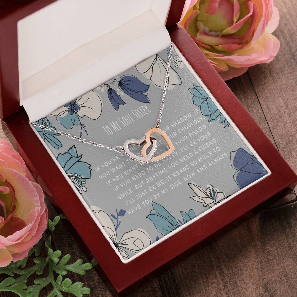 To My Soul Sister Gift Interlocking Hearts Necklace - I Don'T Know What'S Tighter Unbiological Sister Necklace Sister Jewelry Birthday