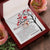 To My Daughter - I Saw Your Beautiful Eyes - Necklace Interlocking Hearts Necklace