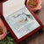 My Love For You Heart Necklace Interlocking Hearts Necklace