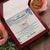 To My Granddaughter Interlocking Hearts Necklace Message Card